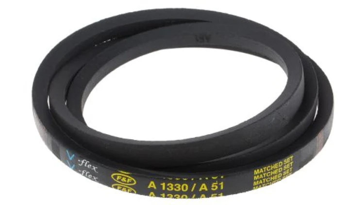Pas napędowy, profil A, materiał: PET, guma, 13mm x 8mm x 1.3m, RS PRO