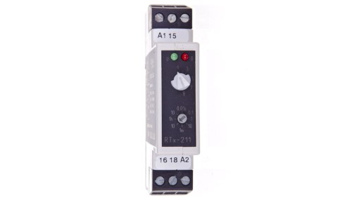 Przekaźnik czasowy 2P 5A 0,01sek-100h 220-230V AC/DC załączenie na nastawiony czas RTX-211 220/230