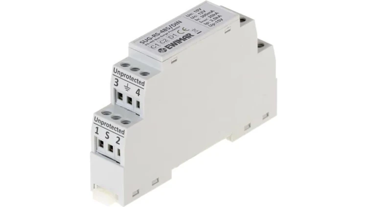 Zabezpieczenie przeciwprzepięciowe do RS-485 EWIMAR SUG-RS485/DIN