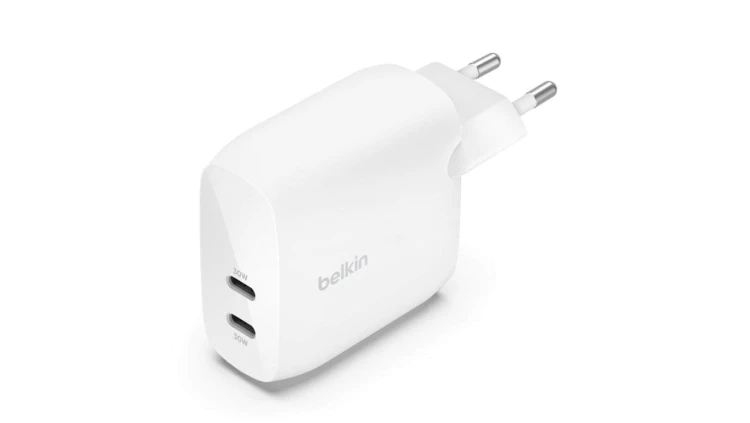 Belkin Ładowarka 60W, 2x USB-C PD PPS 30W, biała