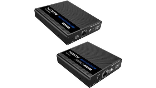 Konwerter HDMI na LAN KASKADA 4K Spacetronik IP SPH-676C - zestaw