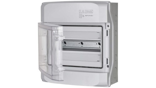 Rozdzielnica obudowa modułowa natynkowa 1x12 drzwi transparentne 340x310x150mm IP65 NEPTUN 7270009 F-TRONIC
