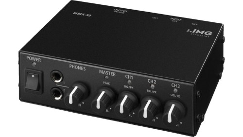 Kompaktowy 3-kanałowy mikser liniowy stereo MMX-30