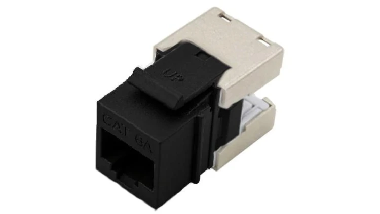 Moduł keystone RJ45 UTP kat.6A nieekranowany czarny Molex