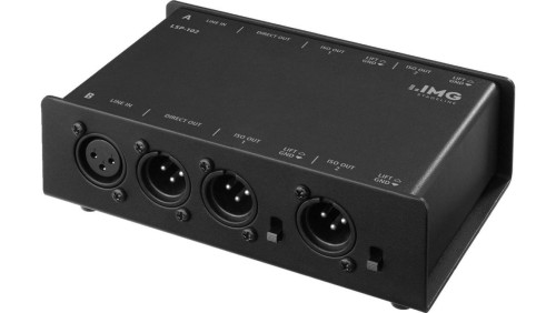3-drożny rozdzielacz liniowy, stereo (2 wejścia, 6 wyjść) do podłączania np. 1 miksera do kilku wzmacniaczy LSP-102