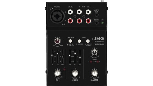 2-kanałowy mikser audio z 3 wejściami oraz interfejsem USB MMX-11USB