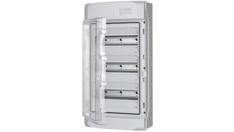 Rozdzielnica obudowa modułowa natynkowa 3x12 drzwi transparentne 590x310x150mm IP65 NEPTUN 7270011 F-TRONIC