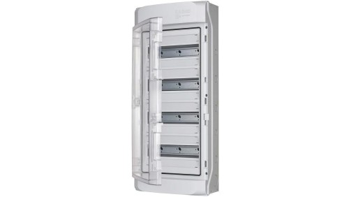 Rozdzielnica obudowa modułowa natynkowa 4x12 drzwi transparentne 715x310x150mm IP65 NEPTUN 7270012 F-TRONIC