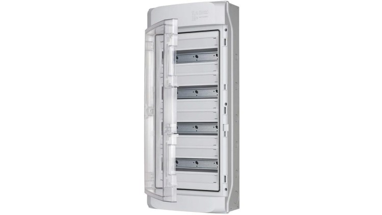 Rozdzielnica obudowa modułowa natynkowa 4x12 drzwi transparentne 715x310x150mm IP65 NEPTUN 7270012 F-TRONIC