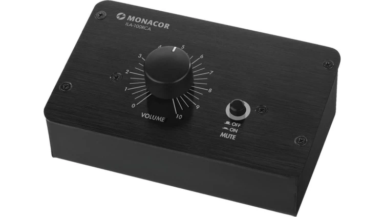 Regulator głośności stereo, pasywny (wersja RCA), do precyzyjnego dopasowywania poziomu sygnału liniowego ILA-100RCA