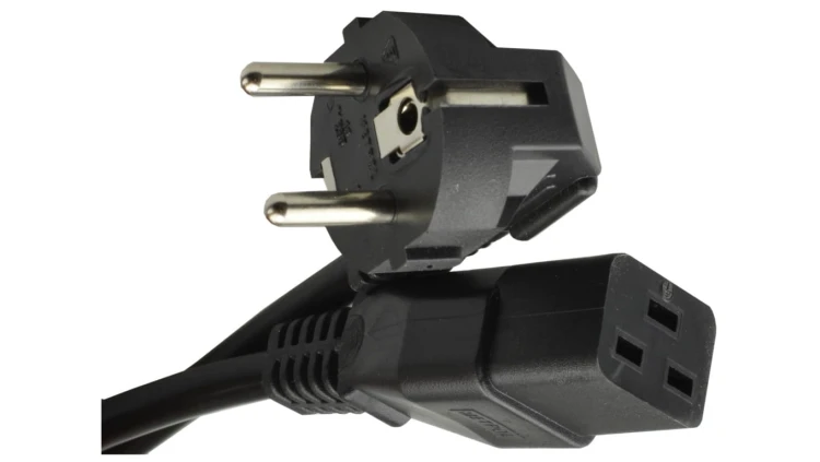 Kabel zasilający 230V 16A z gn. IEC320 C19 2m