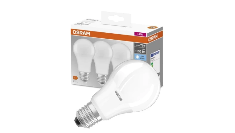 3PAK Żarówka LED E27 A60 10W = 75W 1055lm 4000K Neutralna 200 OSRAM Base
