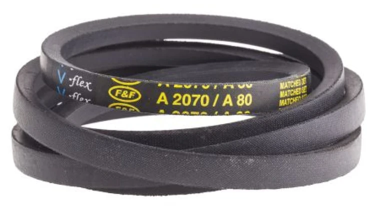 Pas napędowy, profil A, materiał: PET, guma, 13mm x 8mm x 2.03m, RS PRO