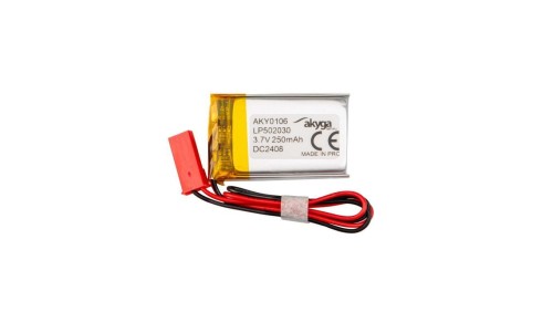Akumulator Li-Po 3,7V 250mAh PCM złącze JST 2.54 2Pin 150mm AKY0106 LP502030