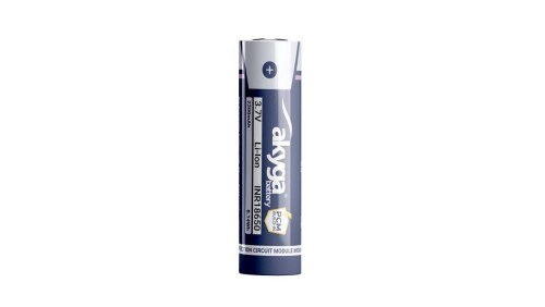 Akumulator litowo-jonowy Akyga AKY2460 INR18650-22M-PCM Li-Ion 3.7V / 2200mAh z zabezpieczeniem