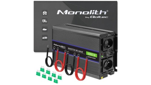 Qoltec Przetwornica napięcia Monolith 4000 MS Wave 12V na 230V 2000/4000W USB