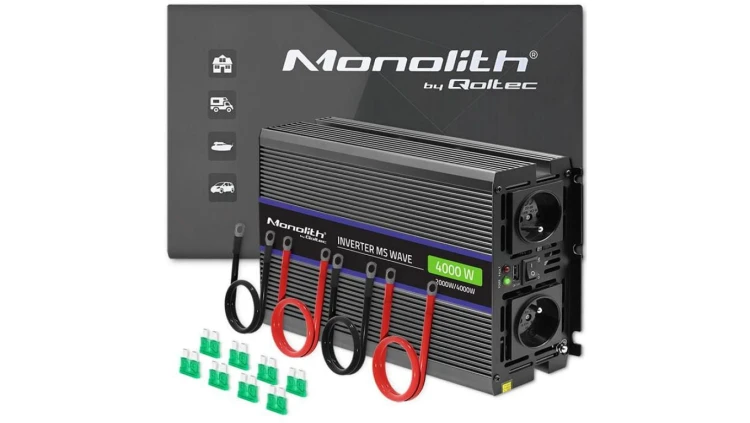 Qoltec Przetwornica napięcia Monolith 4000 MS Wave 12V na 230V 2000/4000W USB