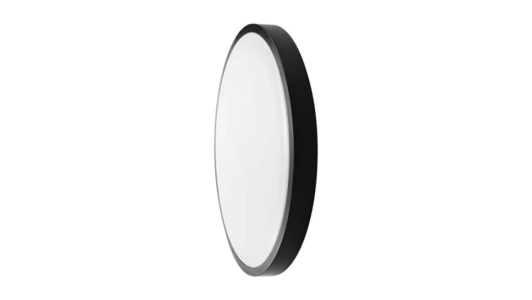 Plafoniera LED 18W 1830lm 4000K Dioda SAMSUNG IP44 Okrągła fi250 Mleczny Czarna Ramka 5 Lat Gwarancji 76341-24