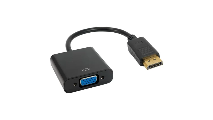 Konwerter adapter z kablem Akyga AK-AD-36 DisplayPort (m) / VGA (f) 15cm