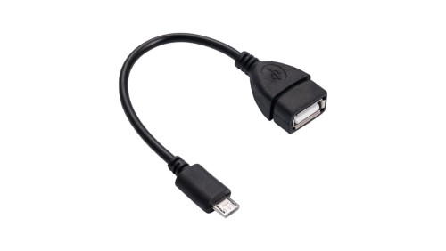 Adapter z kablem Akyga AK-AD-09 micro USB B (m) / USB A (f) OTG 15cm