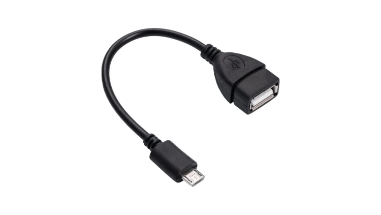 Adapter z kablem Akyga AK-AD-09 micro USB B (m) / USB A (f) OTG 15cm