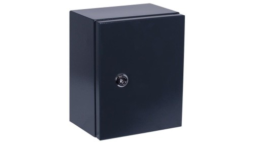 Obudowa hermetyczna rozdzielnica metalowa z płytą montażową 250x200x150mm IP65 natynkowa antracytowa NEKU