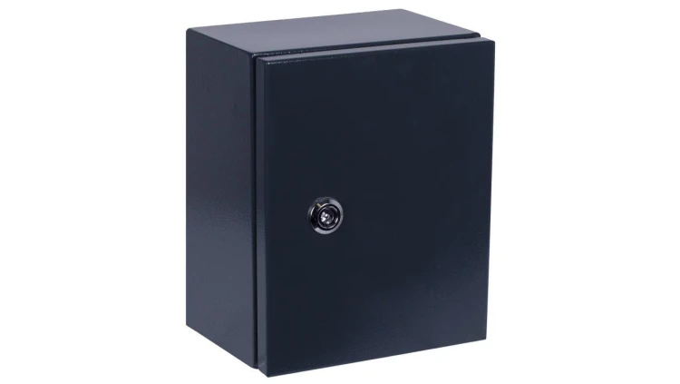 Obudowa hermetyczna rozdzielnica metalowa z płytą montażową 250x200x150mm IP65 natynkowa antracytowa NEKU