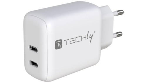 Ładowarka sieciowa 2x USB-C PowerDelivery 35W max. biała