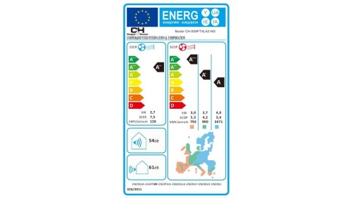 Klimatyzator ścienny CiH, Arctic 2, CH-S09FTXLA2-NG, 2,7 kW, 5 lat gwarancji, Grzanie i Chłodzenie, Wi-fi