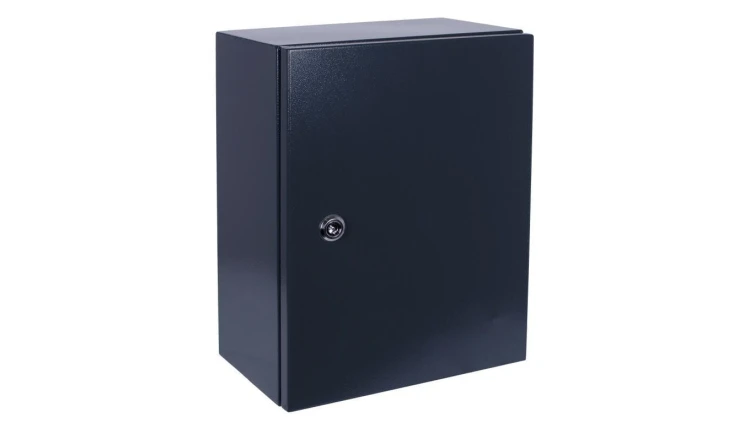 Obudowa hermetyczna rozdzielnica metalowa z płytą montażową 400x300x200mm IP65 natynkowa antracytowa NEKU