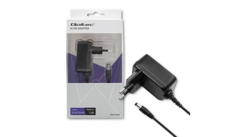 Qoltec Zasilacz wtyczkowy 12W 12V 1A 5.5*2.5
