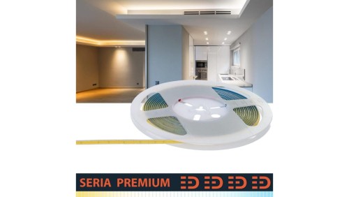 Taśma Premium 24V COB Slim CCT 608led 5mm 1100lm Ra90 (5) Tunable White.