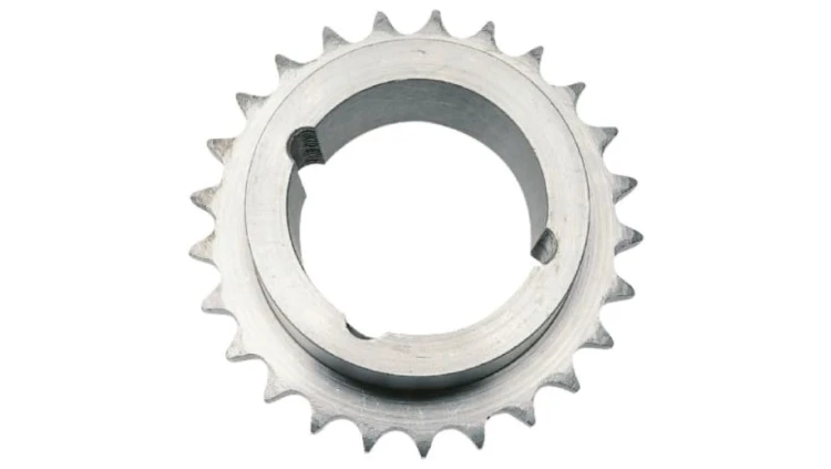 Koło łańcuchowe drabinkowe, 38 zębów, 08B-1, Nakrętka stożkowa, śr toczna: 153.8mm, Stal