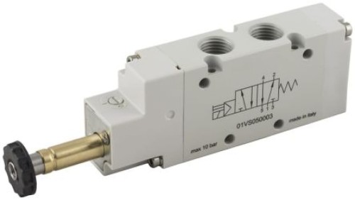 Pneumatyczne zawory elektromagnetyczne 5/3 Normally Pressurized G 1/4 1200NL/min RS PRO