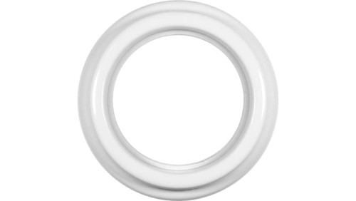 Ramka pojedyncza okrągła do łączników i gniazd natynkowych Retro ceramic - biała