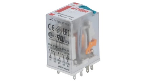 R4N2014231012WT Przekaźnik: elektromagnetyczny 4PDT Ucewki: 12VDC 6A/250VAC
