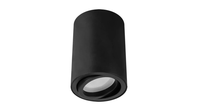 Lampa plafon oprawa sufitowa natynkowa tuba BEMOL DWL GU10 czarny 03533 STRUHM