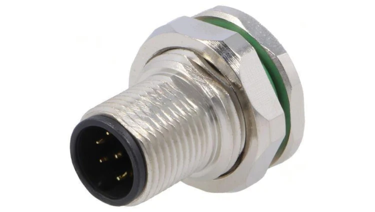 Złącze M12 gniazdo PIN: 8 męskie 30V proste IP67 THT 2A PXMBNI12RPM08APCPG9