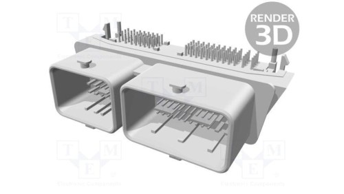 Złącze automotive gniazdo męskie CMC 6A 12A PIN 80(16+64) 502225-0801