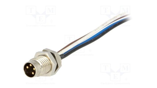 Złącze M8 męskie PIN 4 4A 60V IP67 Nano-Change proste 200mm 1200905078