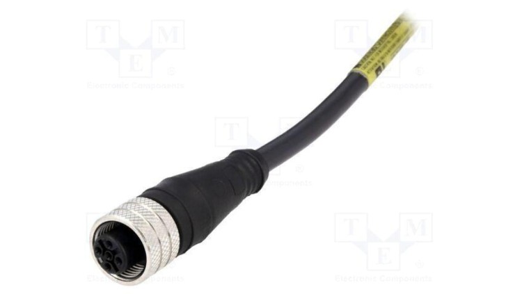 Złącze M12 wtyk żeńskie Micro-Change PIN 4 proste 4A 250V 1200060014