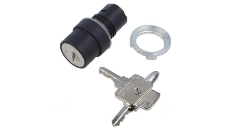 Przełącznik obrotowy z kluczem 22mm Poz.stab 2 brak IP65 46-290J.1000.7PD