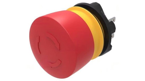 Przełącznik bezpieczeństwa 22mm Poz.stab 2 NC czerwony brak 84-5520.0020