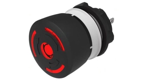 Przełącznik bezpieczeństwa 22mm Poz.stab 2 NC + NO czarny 84-6331.2B20