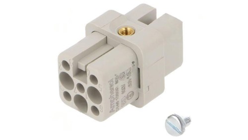 Złącze HDC wkładka stykowa żeńskie 16A 250V -PIN 8 7+PE C14610B0075002