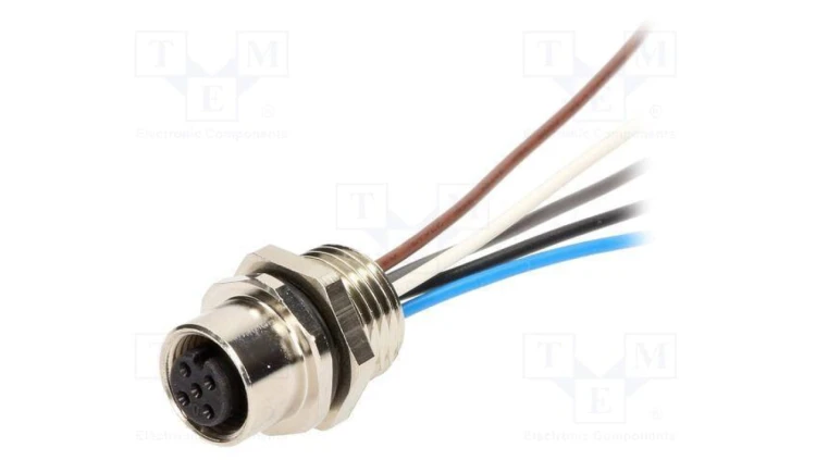 Złącze M12 gniazdo PIN 5 żeńskie Micro-Change 250V proste 1200700229