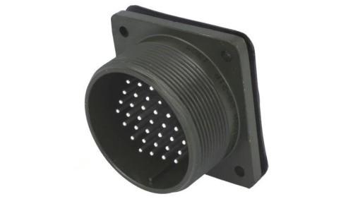 Złącze okrągłe gniazdo kołnierz (4 otwory) na panel -PIN 37 DS3102A 28-21P