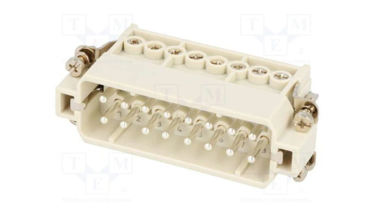 Złącze HDC wkładka stykowa męskie GWconnect PIN 16 16A 250V 93601-0147