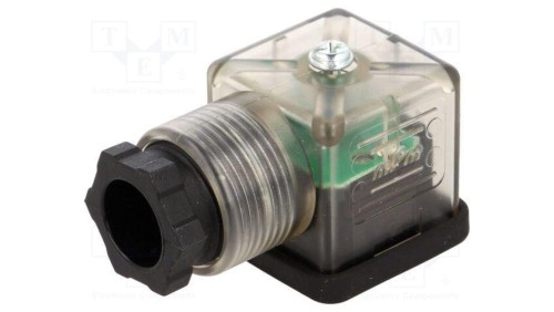 Złącze zaworowe wtyk format A 18mm żeńskie PIN 3 48V mPm 1210640646