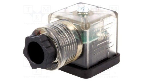 Złącze zaworowe wtyk format A 18mm żeńskie PIN 3 24V mPm 1210640570